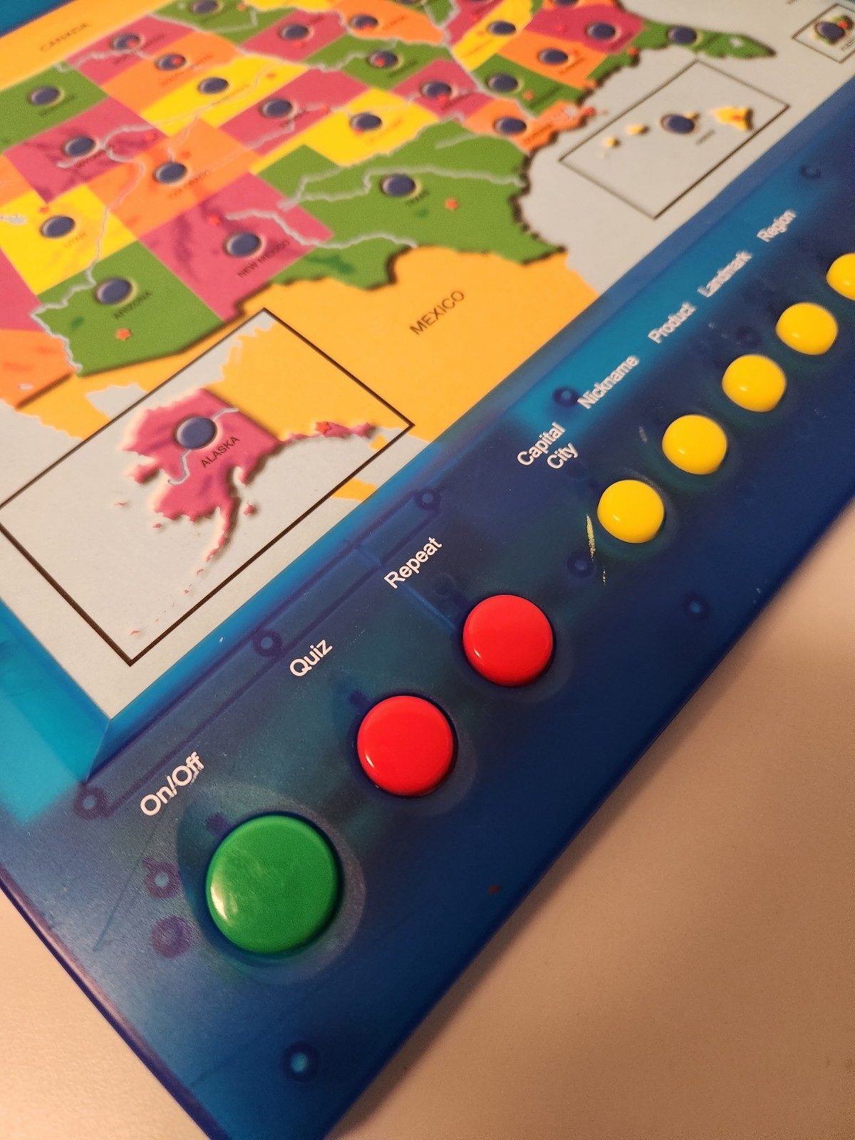 Vintage 1998 Geo Genius USA Map Interactive Educational Toy #102 Tested & Works