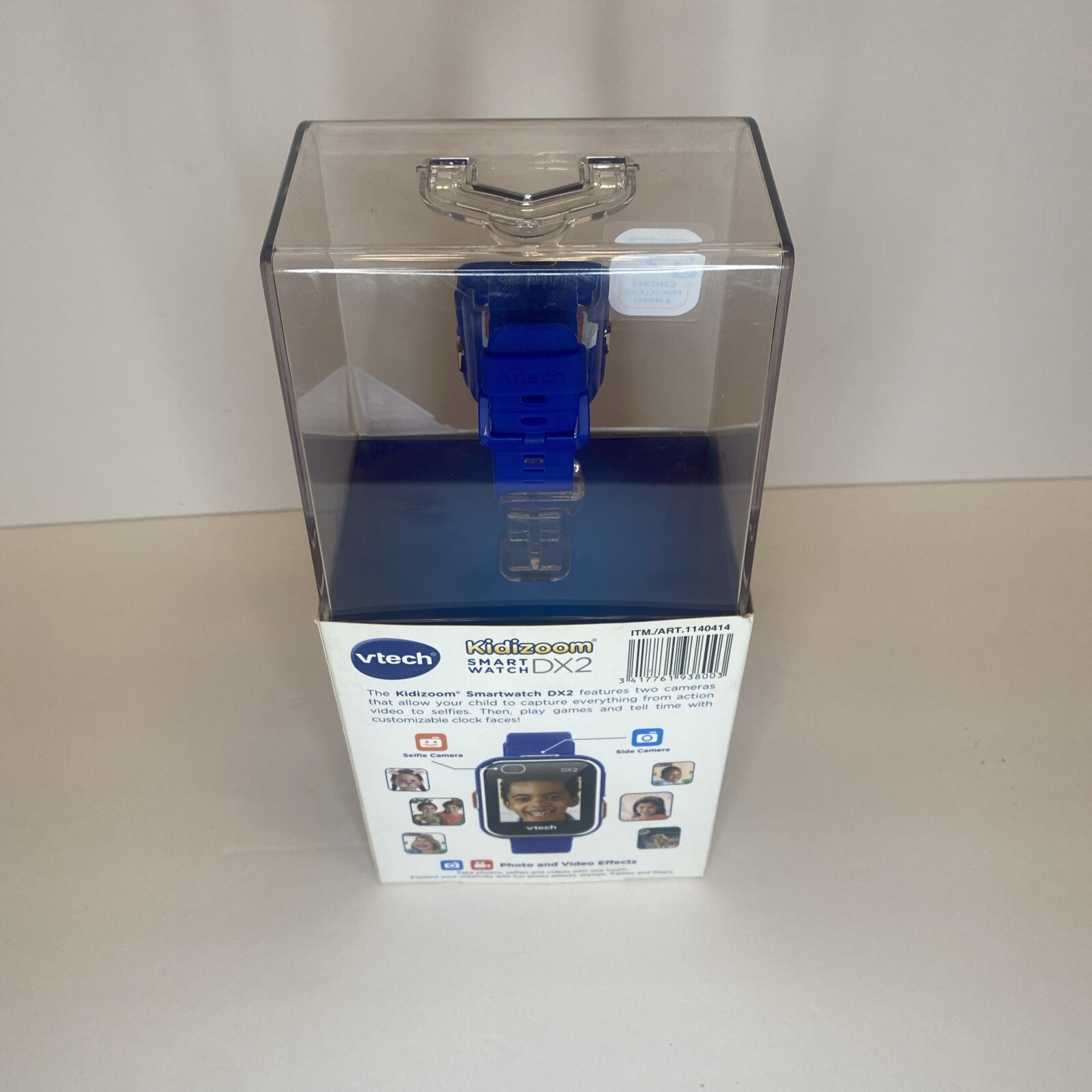 VTech KidiZoom Touchscreen splash Proof Wristband Smartwatch DX2, Blue NEW