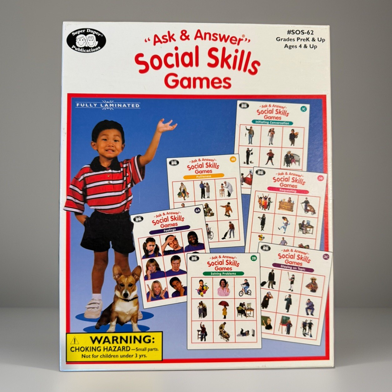 Super Duper Ask & Answer Social Skills Games SOS-62 Prek & Up New