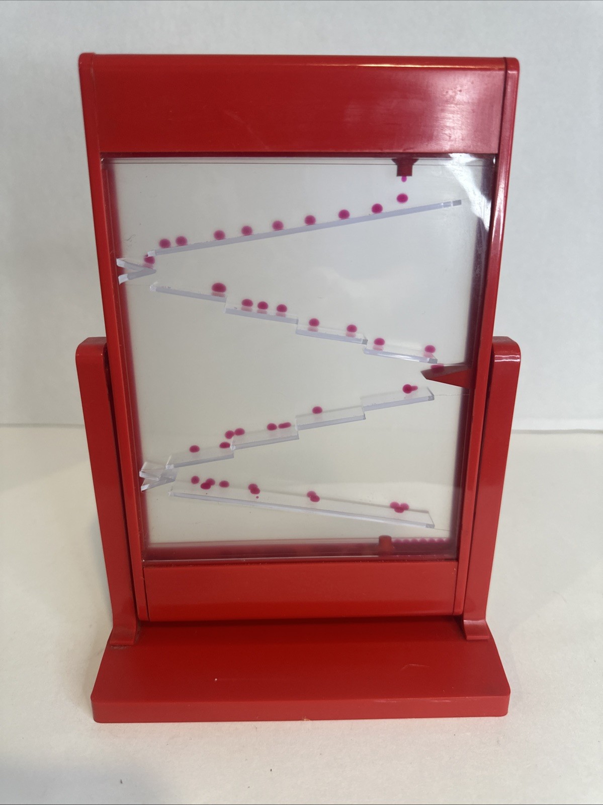 Vintage Liquid Motion Timer Zig Zag Bubbler Sensory Toy, Italy, Rare & Working!