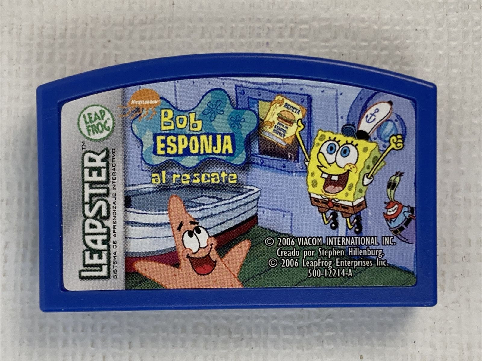 Leapster Game Lot Of 6 Finding Nemo Spongebob (Spanish) NASCAR Thomas & Friends