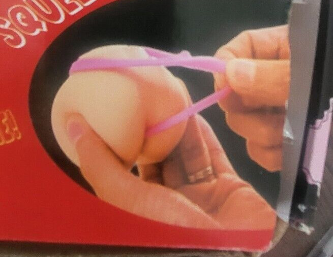 Box of 12 RED/PINK-Butt Stress Ball Thong Bikini 3X4inch