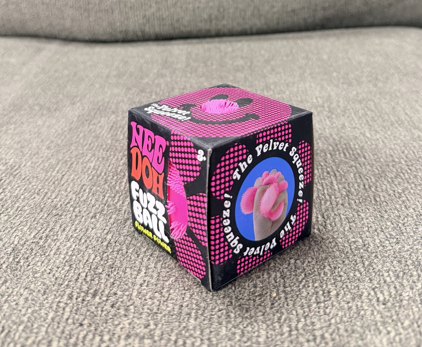 Pink NEE DOH Fuzz Ball Flower Power NIB In Hand TikTok Viral