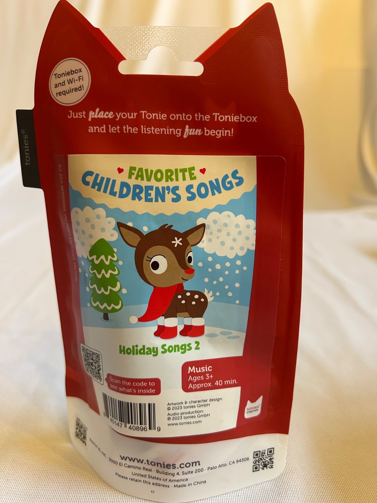 NEW Tonies Reindeer Favorite Children’s Holiday Songs 2 Christmas FREE SHIP!
