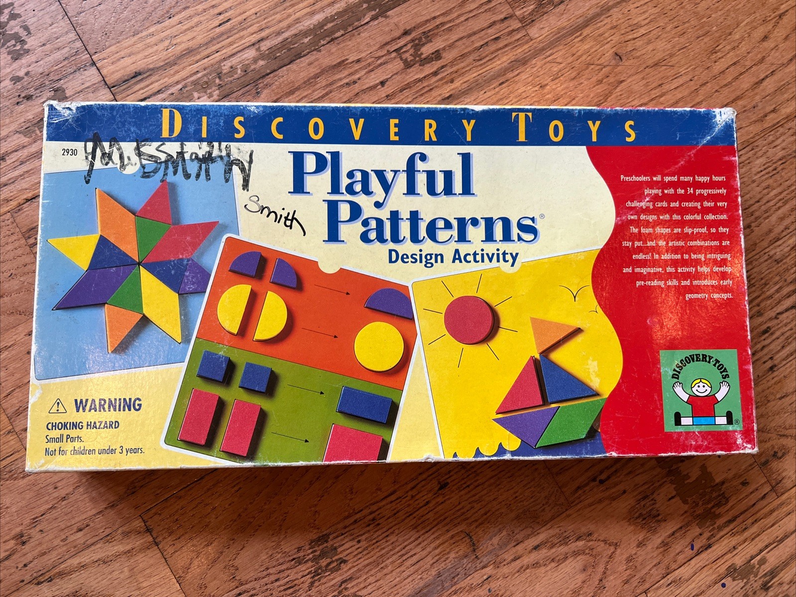 Discovery Toys 1996 Playful Patterns Design Activity Play Learning Game 2930