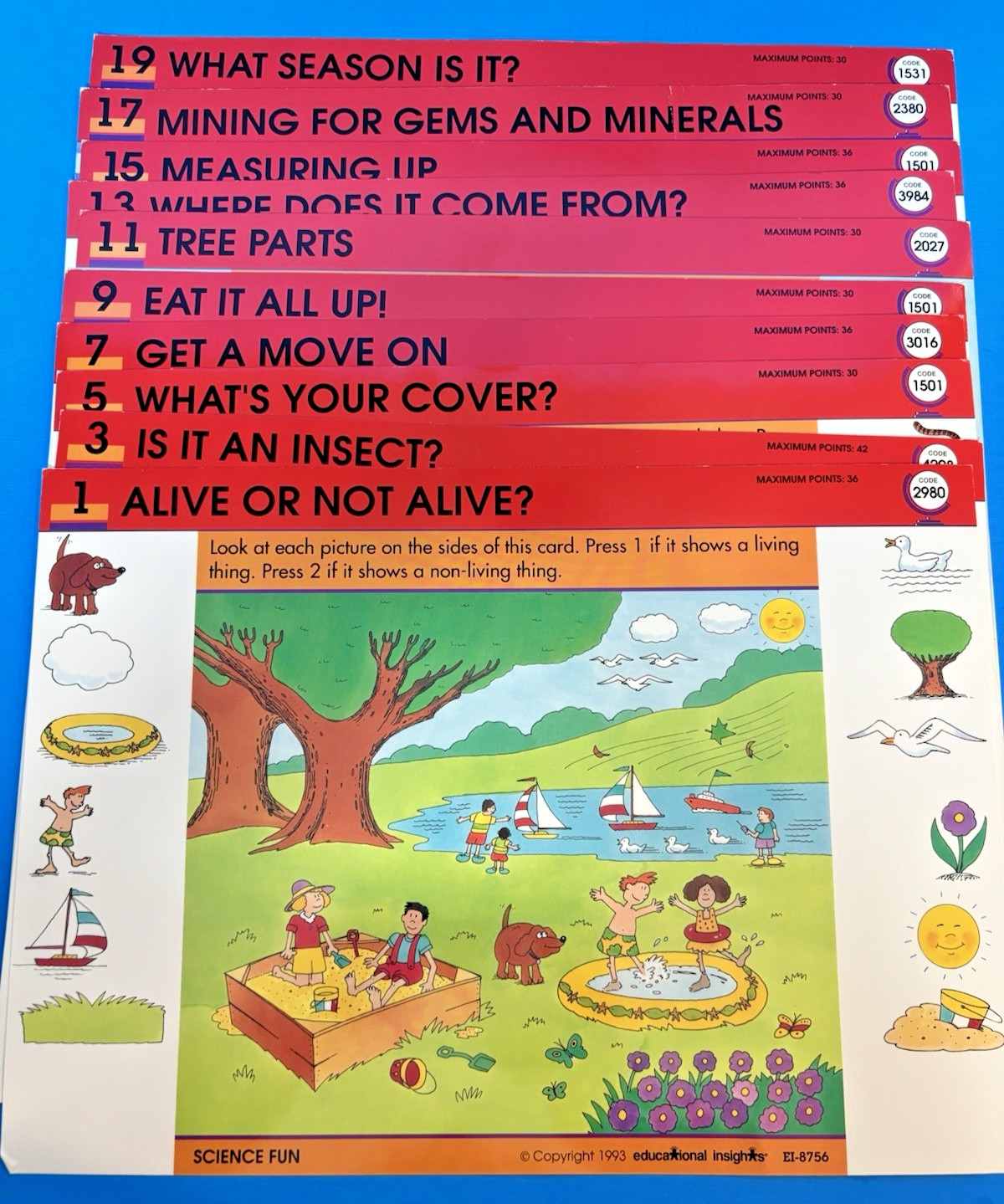 GeoSafari Electronic Learning Game Card Sets Lot of 4- Sci/Sci Fun/US Hist/Maps