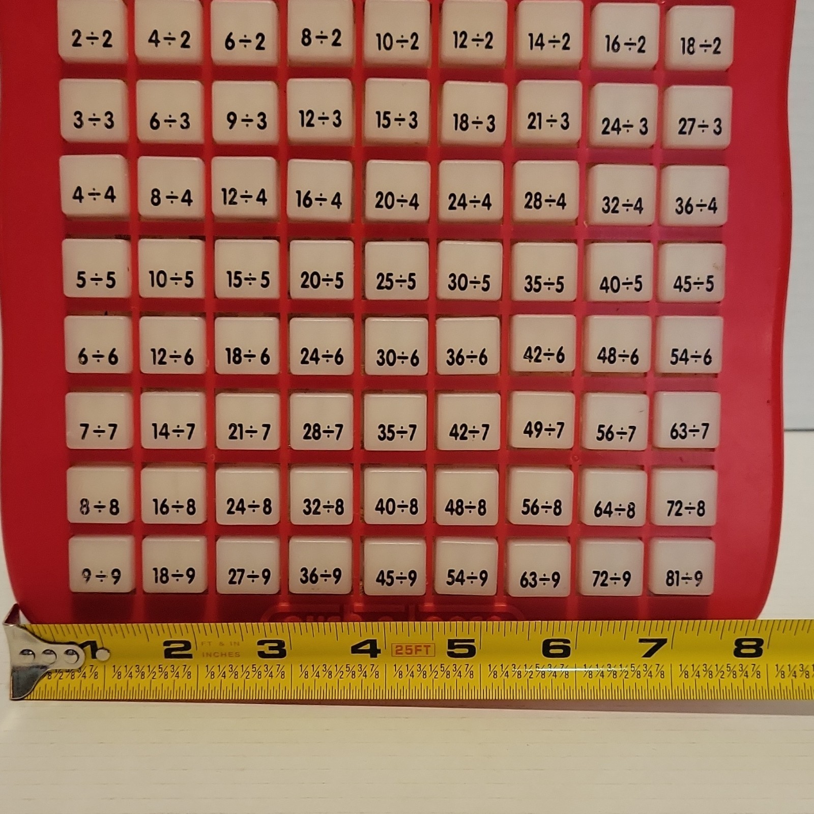 Push-n-Learn Math Division Interactive Educational Toy 4-11 Years 4-7 8-11