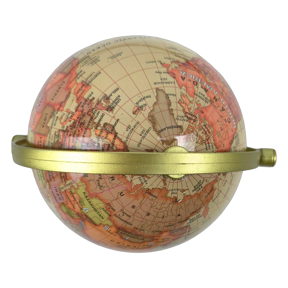720° Rotation Earth Globe World Map Geography Education Teaching Kid Room Decor