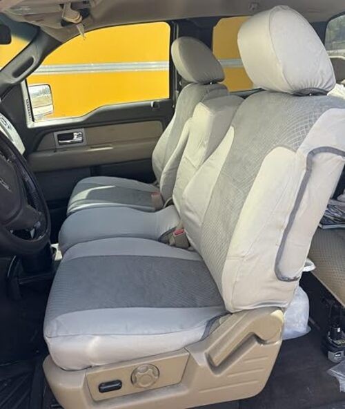 Made to fit 2009-2010 F150 XLT Exact Fit Seat Covers Front 40/20/40 Split
