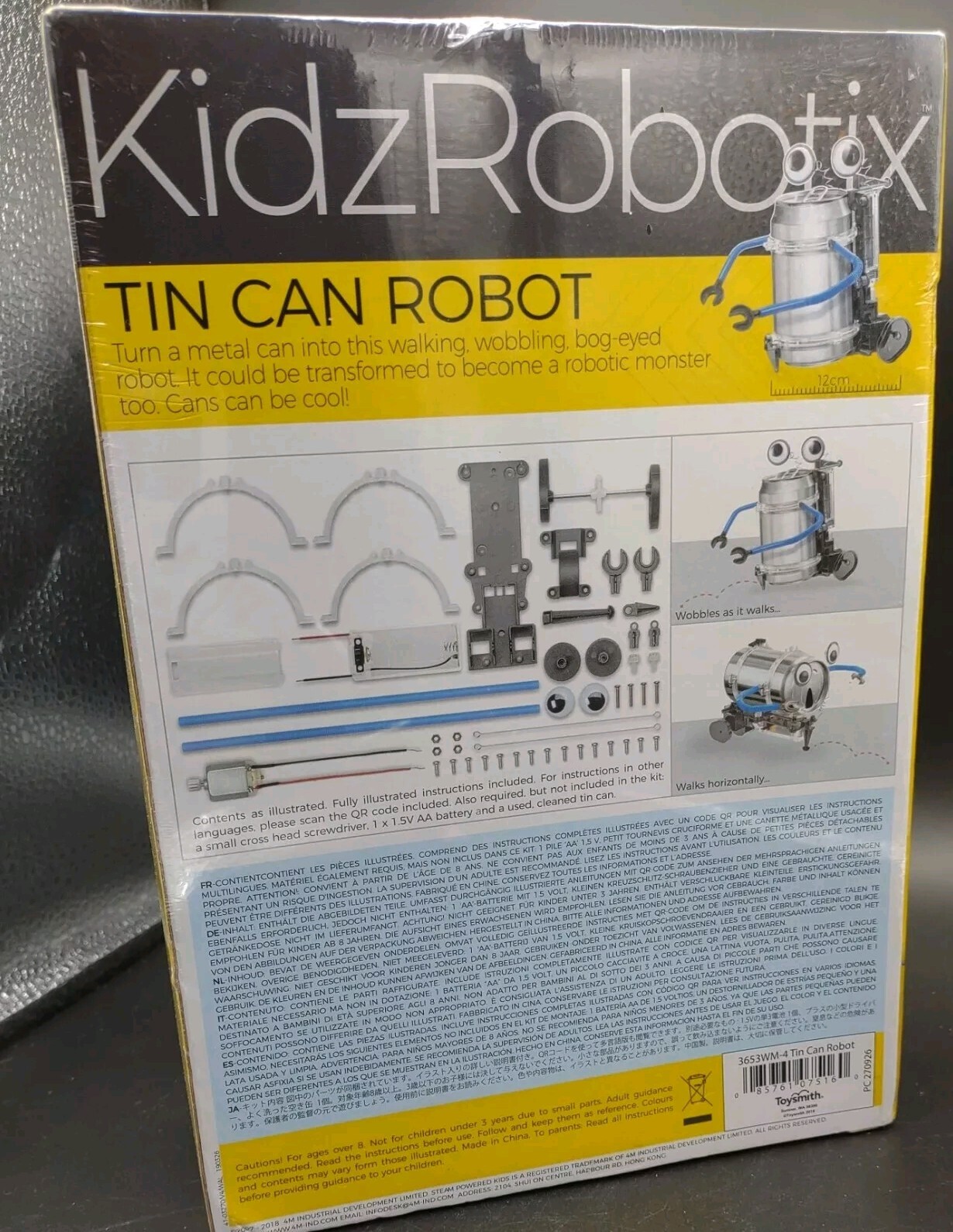 NEW Robot Kit Science Tin Can Fun Mechanics Kidz Robotix Building