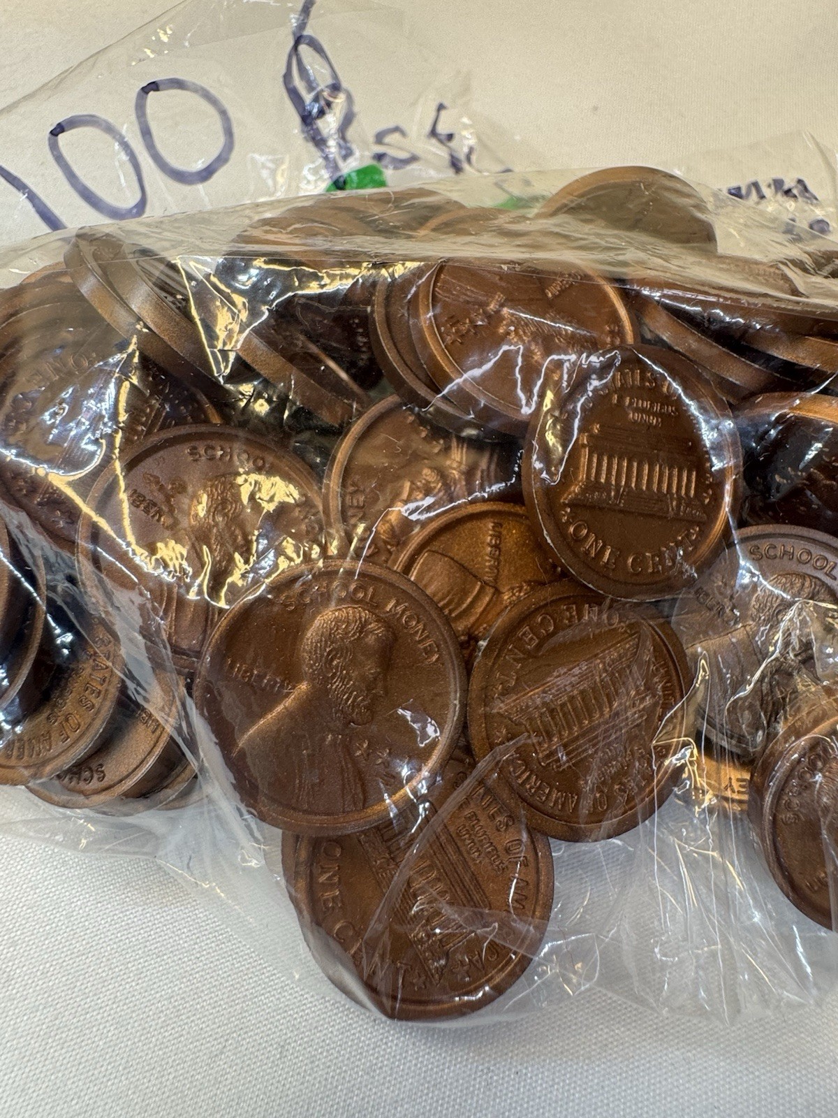 Huge Lot 2800 pcs – School Play Money Bills & Plastic Coins – Not Legal Tender