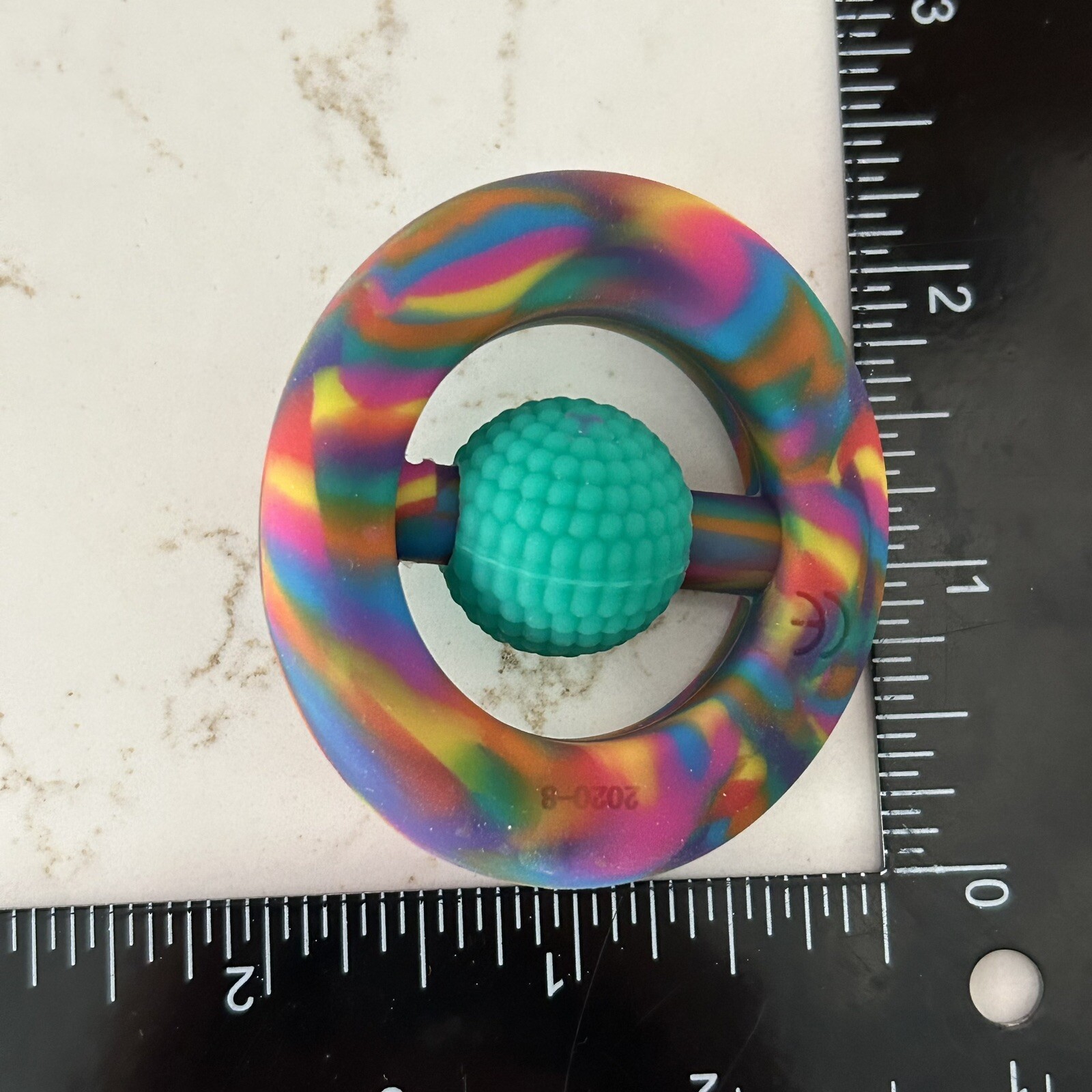 Chewigem Sensory Chew Hand Fidget Pocket Rainbow Duel Textured Autism NEW