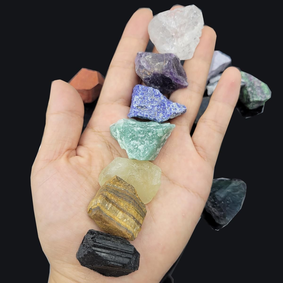 Rock & Mineral Collection Kit for Adults and Kids Natural Rocks for Tumbling …