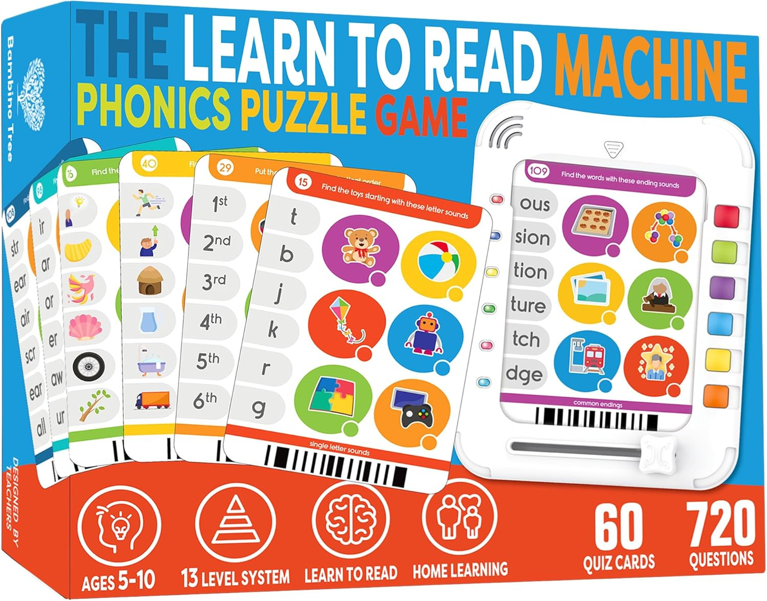 Phonics Machine Learning Pad – Electronic Reading Game for Kids Age 5-11 – Learn