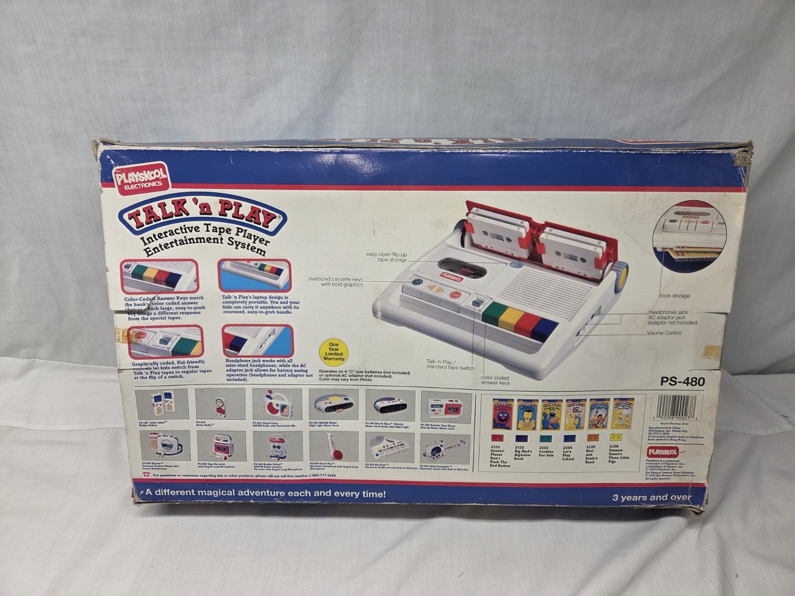 1992 Vintage Playskool Talk ‘n Play In Box COMPLETE w/ Tape & Book WORKS