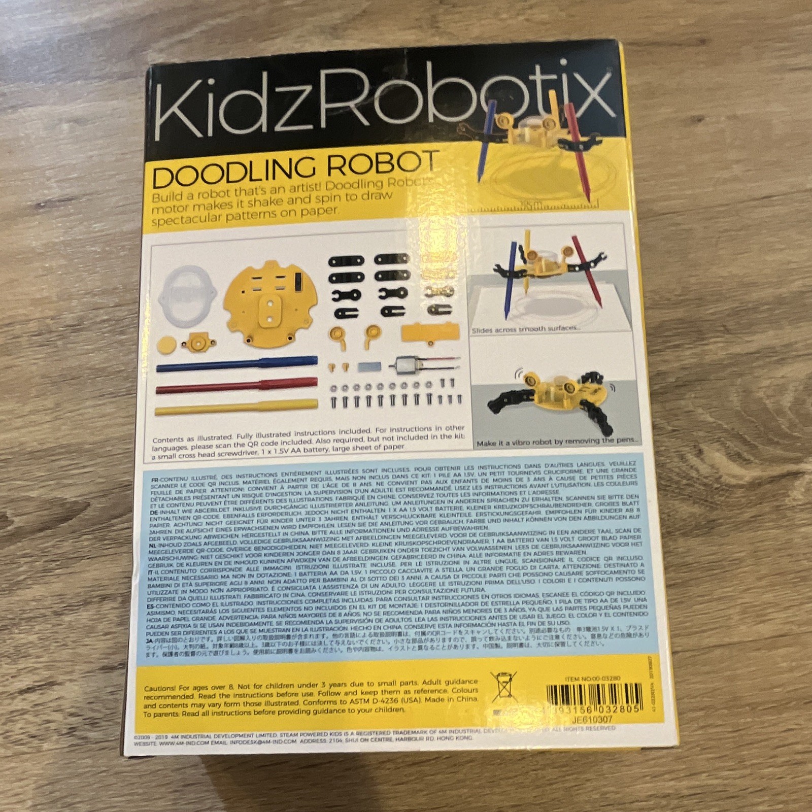 4M KidzRobotix Doodling Robot STEM Electronics Kit, Ages 8+, 2018
