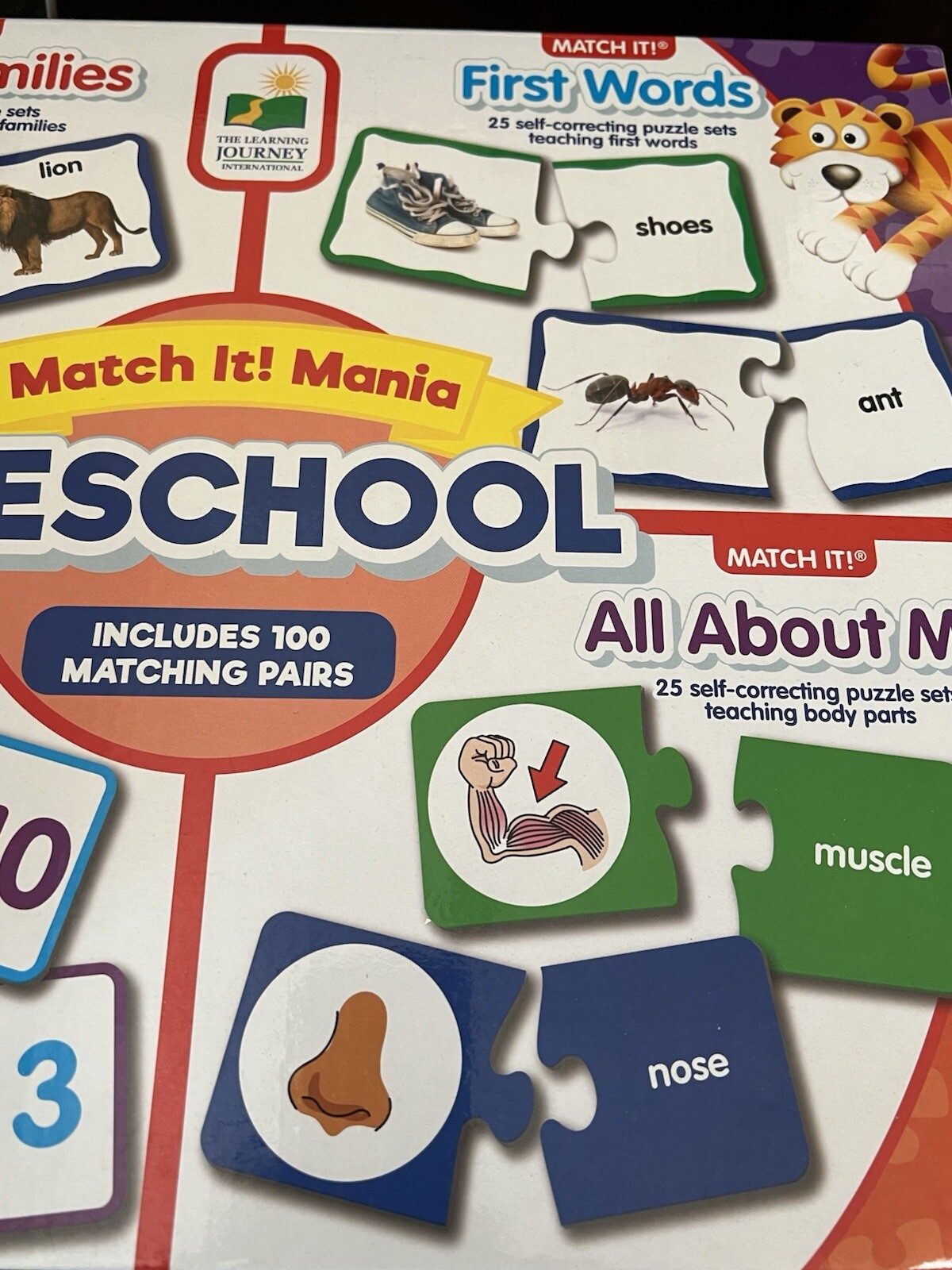 Match It! Mania Preschool, 4-6 Years, Mathematics, First Words (Unused)