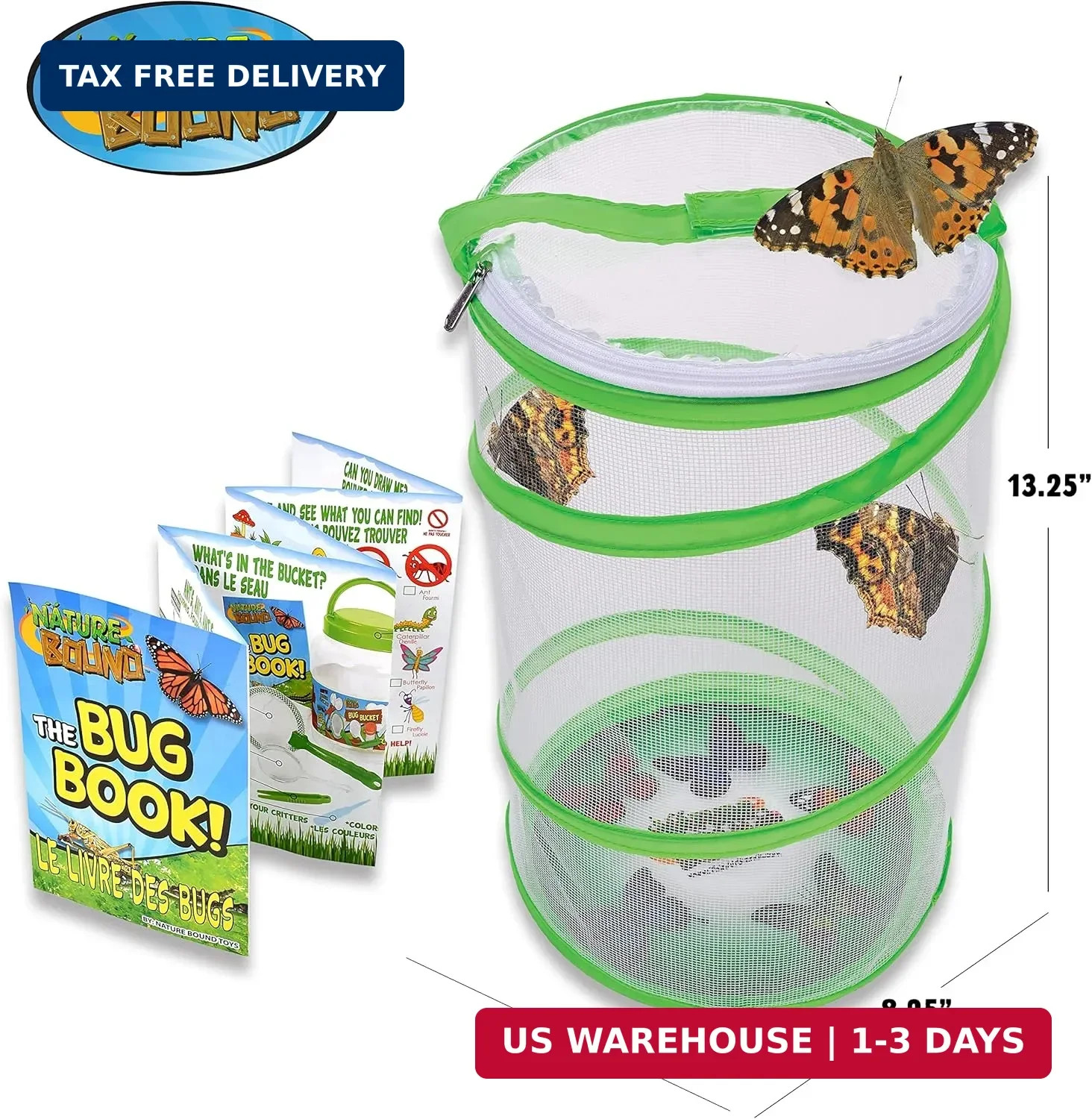 Nature Bound Butterfly Growing Kit – Live Caterpillar to Butterfly Project for K