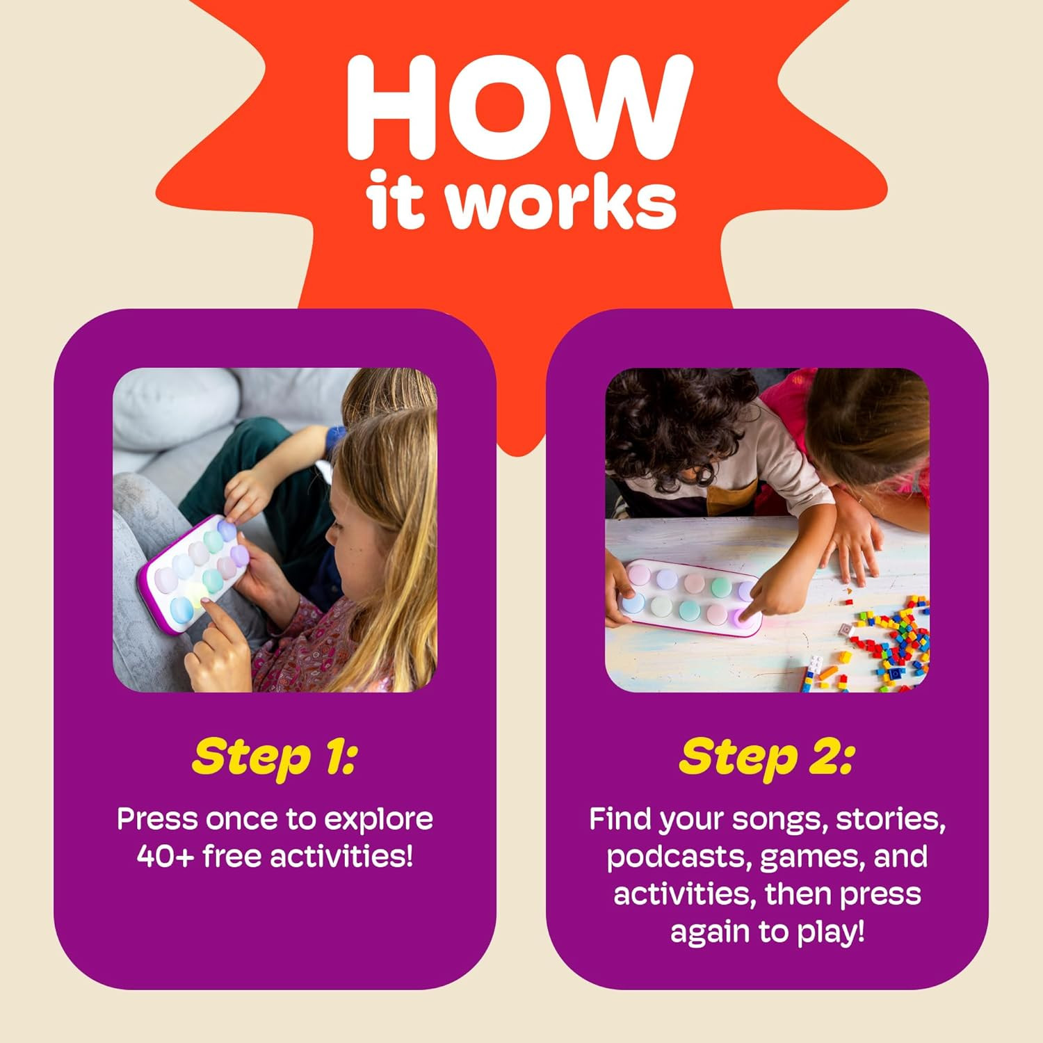 Boppo Screen-Free Learning Tablet for Kids – Interactive Handheld Games – Educat