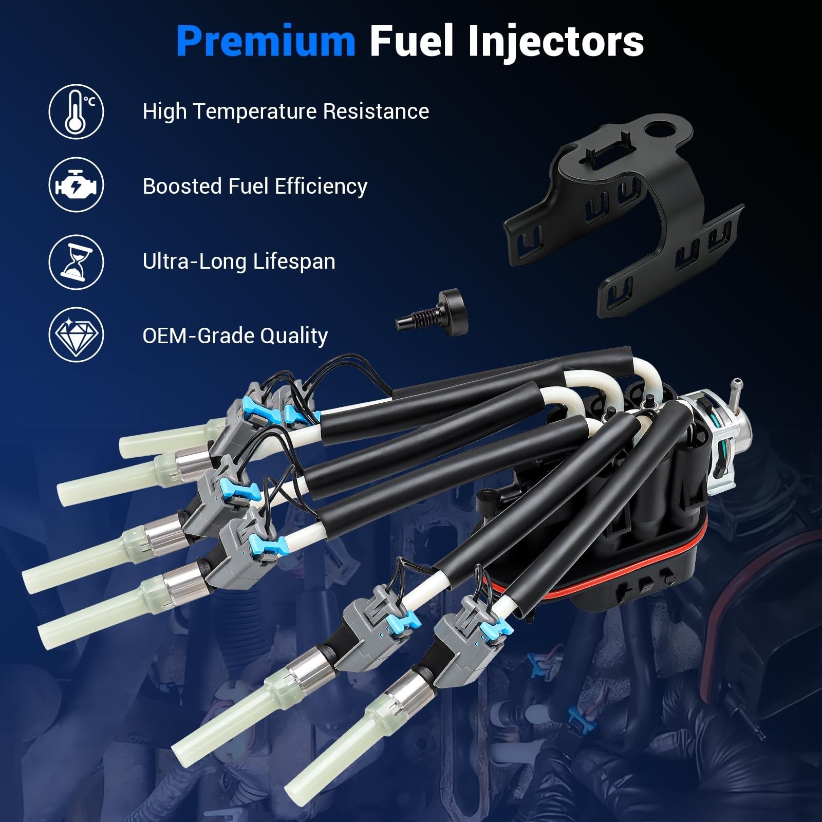 Spider Fuel Injector Assembly w/ 6 Cylinder Fits Chevrolet Astro Blazer Silve…