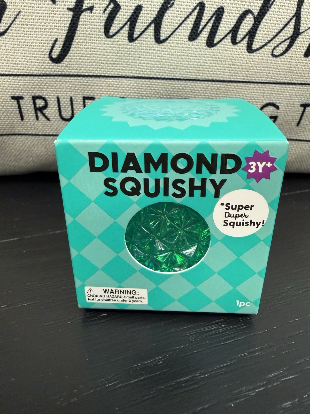 NEW Teal J’Adore Diamond Squishy Toy Target Squeeze Orb Toy SIMILAR TO NEEDOH