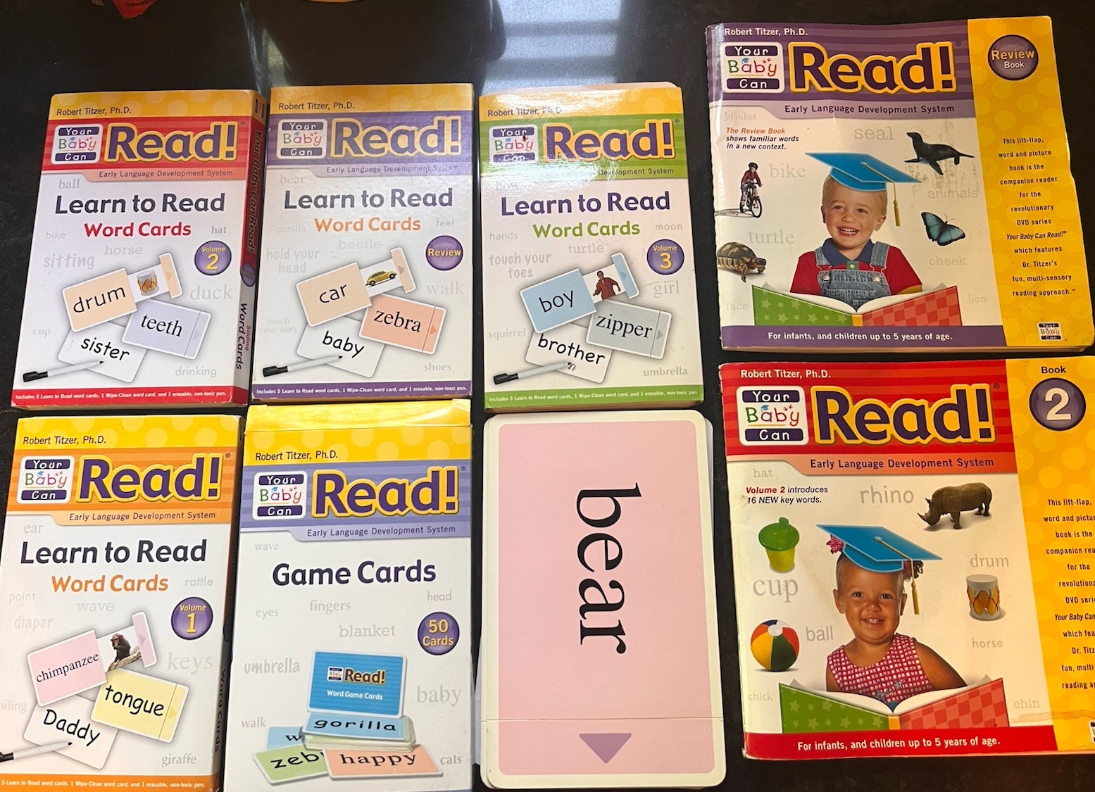 Your Baby Can Read Early Language Development DVD’s, Word Cards Game Card, Books