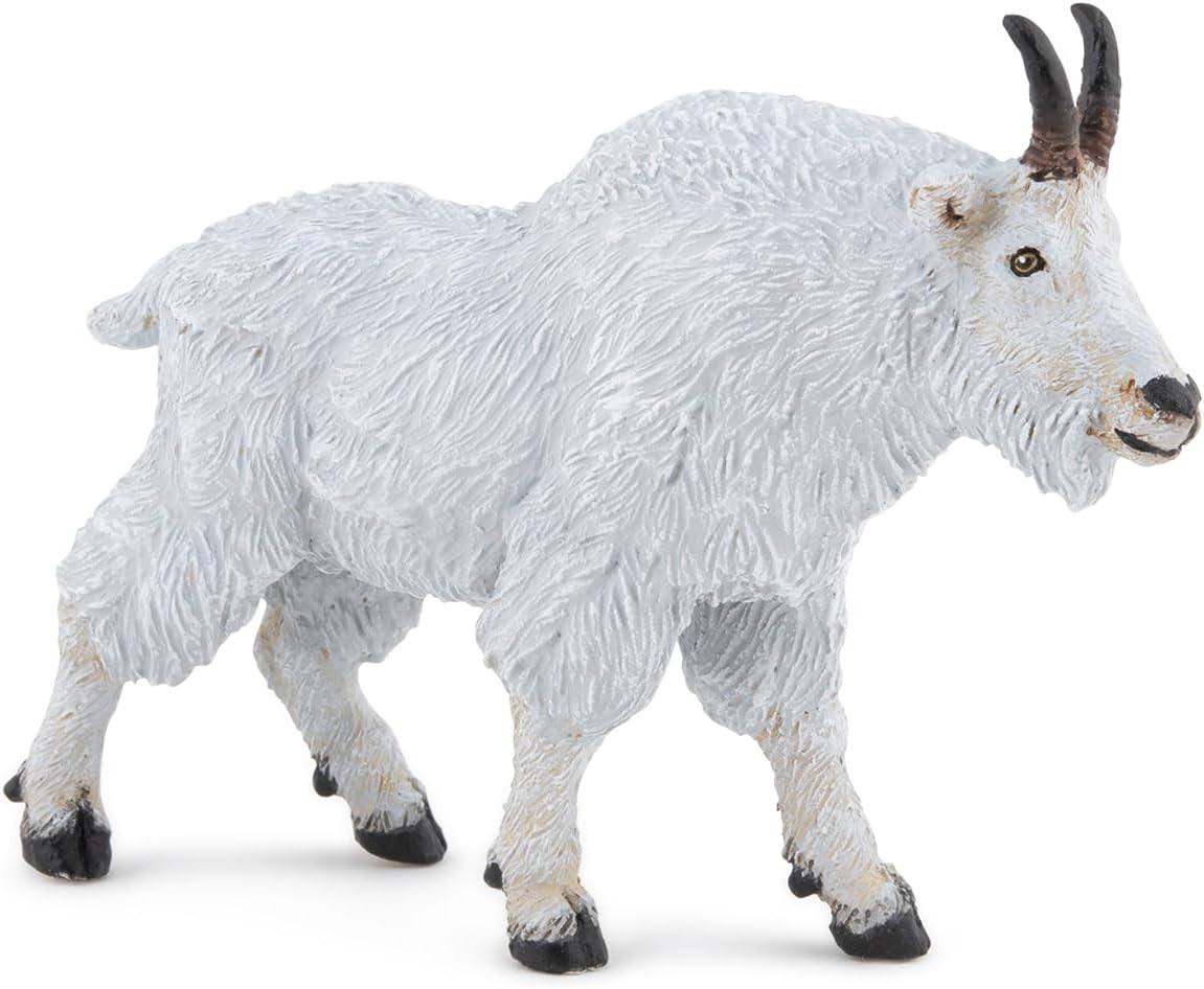 Canadian Goat Figurine – for Ages 3 and up – Realistic Hand-Painted Mountain G