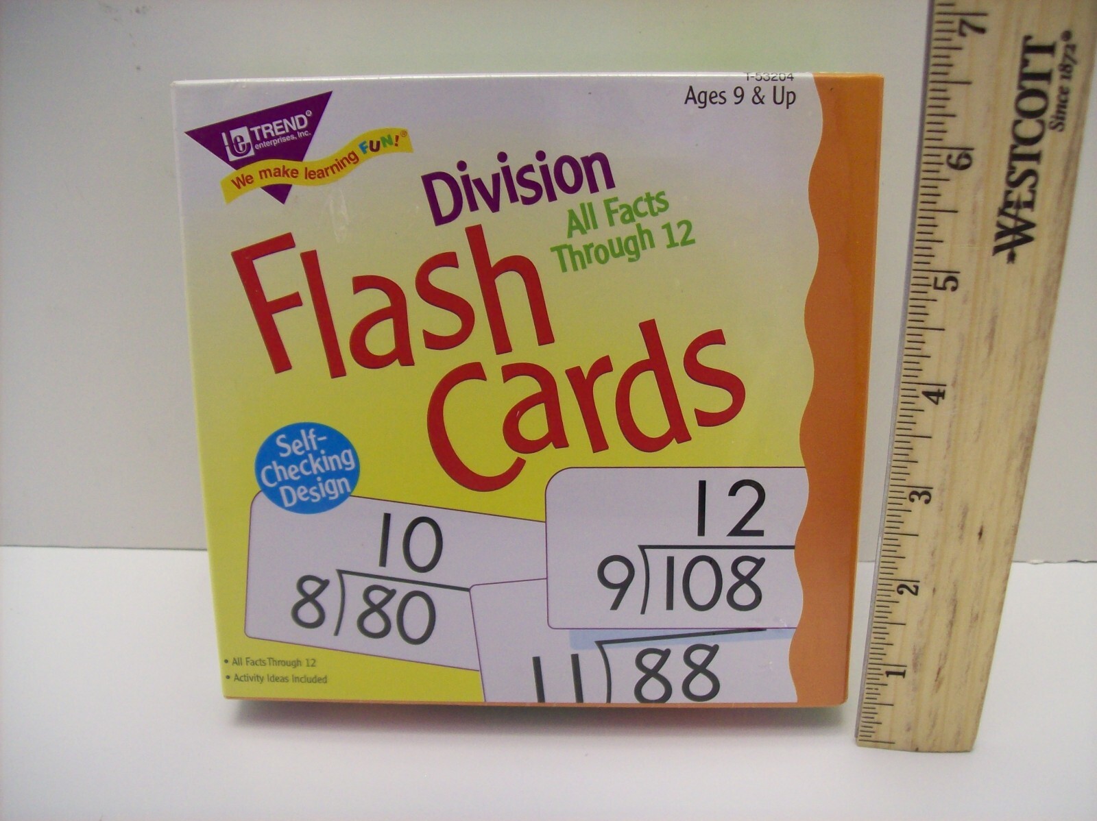 Division Math Flash Cards All Facts Through 12 Trend Enterprises NEW/Sealed
