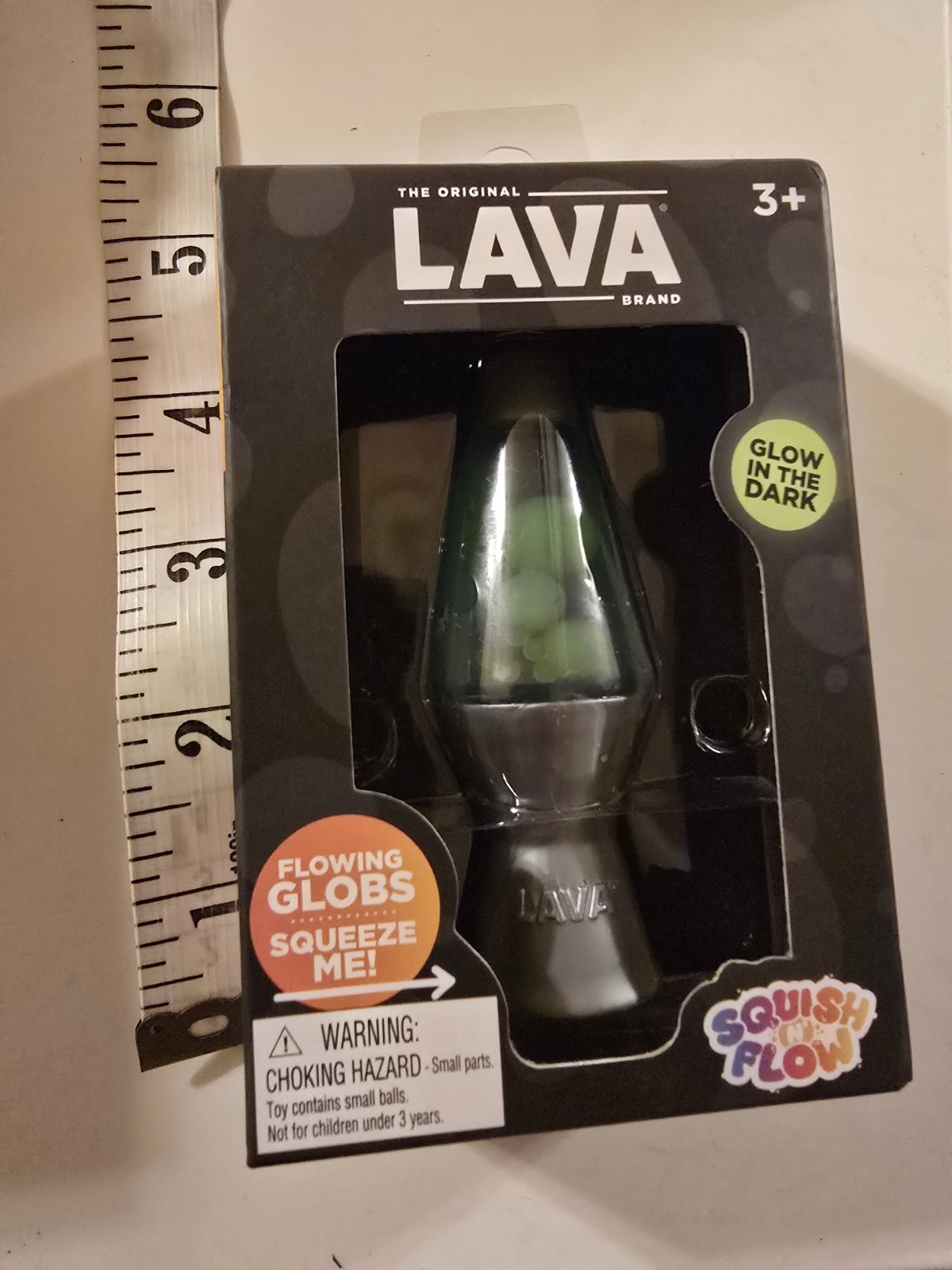 New SEALED Authentic Schylling Needoh Lava Lamp Squish N Flow Toy GREEN & BLUE