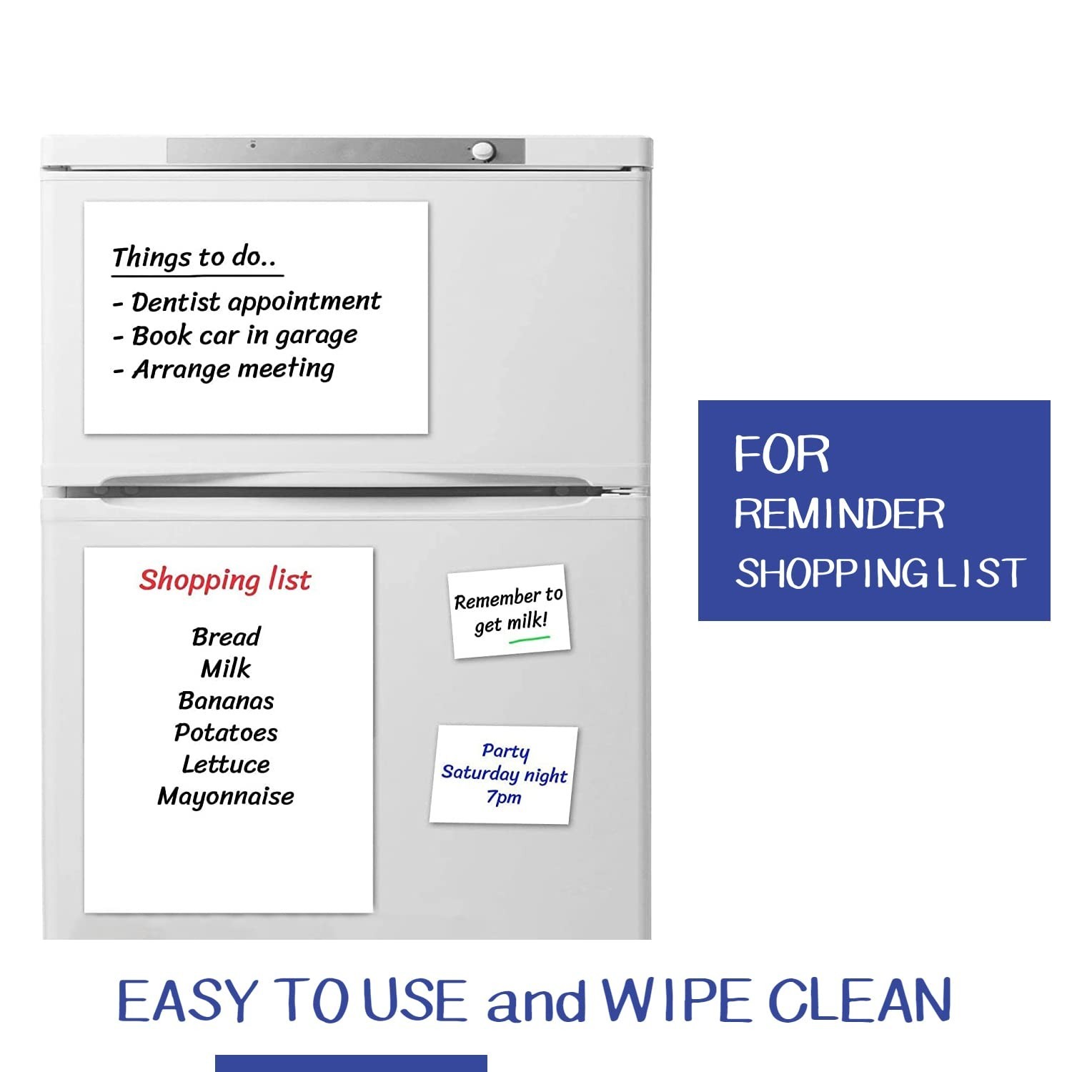 Dry Erase Sheets – 6 A4 Sheets – Adhesive Whiteboard Wallpaper Decal – White …