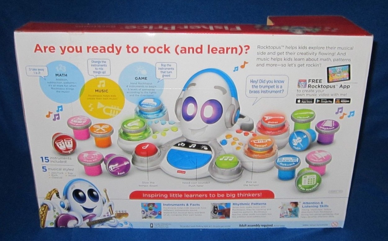 Fisher Price Think & Learn Rocktopus Musical Learning Toy Preschool 3-6 FXW98