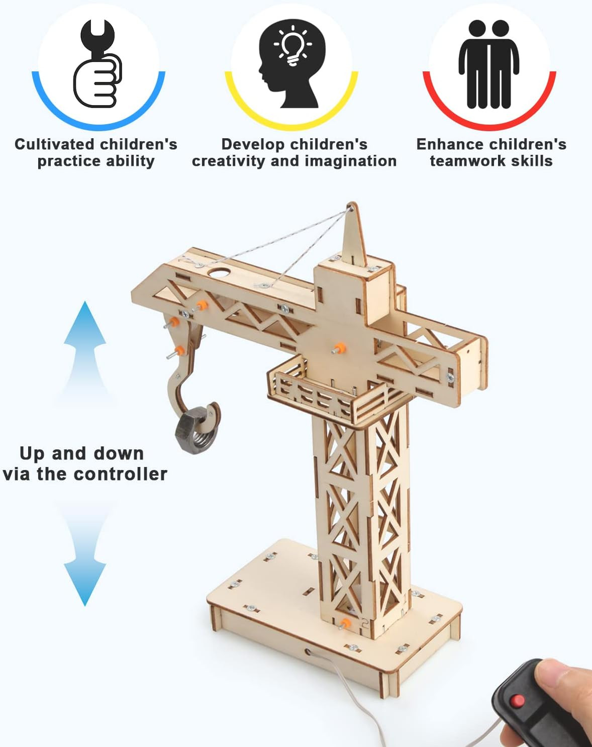 4 in 1 STEM Kits, STEM Projects for Kids Ages 8-12, Assembly 3D Wooden Puzzles,