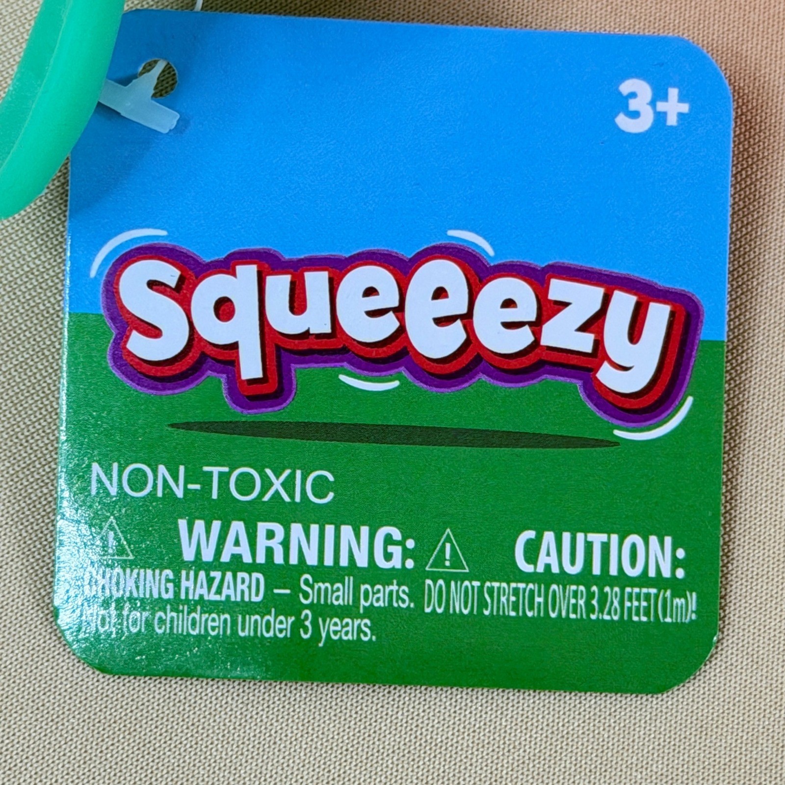 Toymendous Squeeezy Fidget Toy Kids OS Orange Yellow Jumbo Carrot Butter NWT