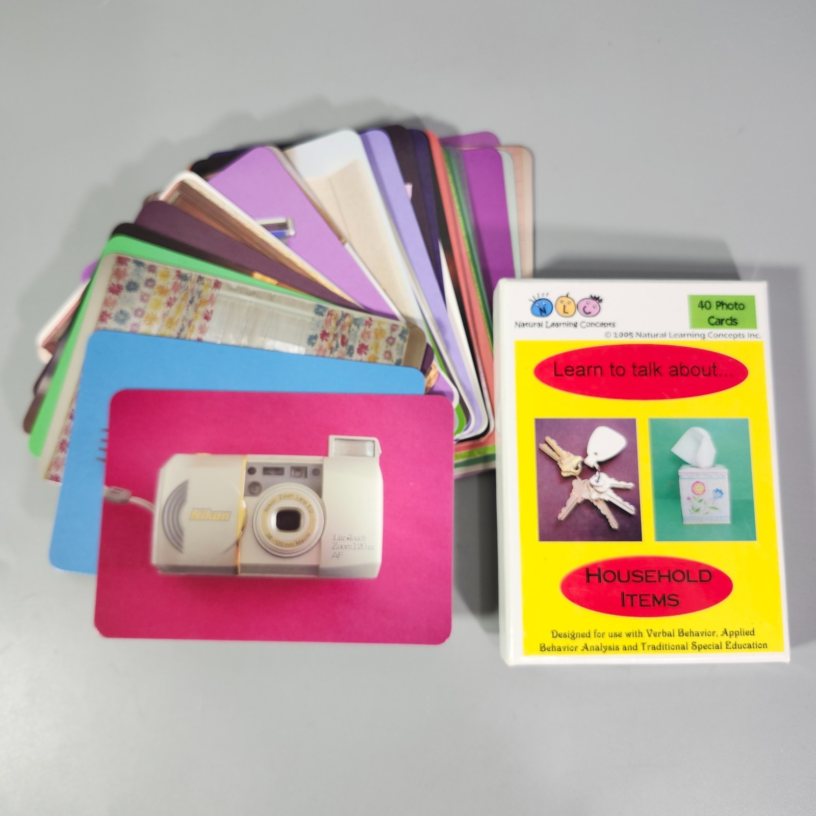 Learning Concepts Learn To Talk About Pre-K Speech Autism Photo Plash Cards Lot