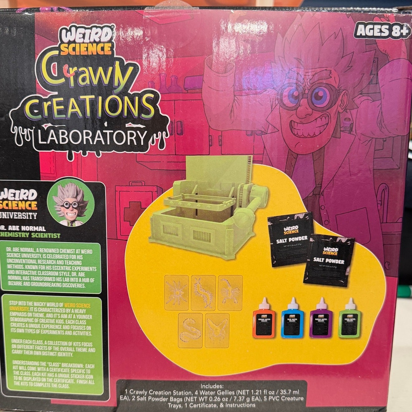 Weird Science Crawly Creations Laboratory Kit Ages 8+ 5 Creatures RMS New in Box