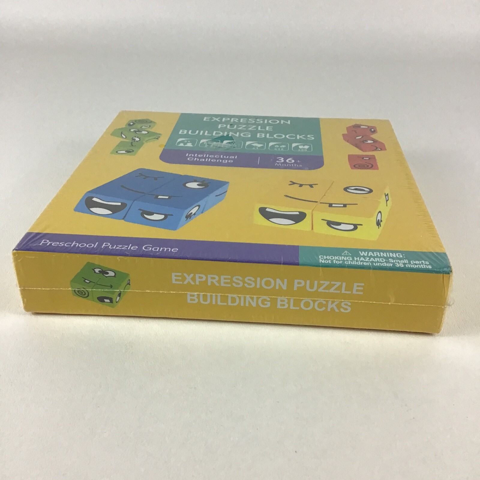 Expression Puzzle Building Blocks Preschool Puzzle Game Challenge New Sealed