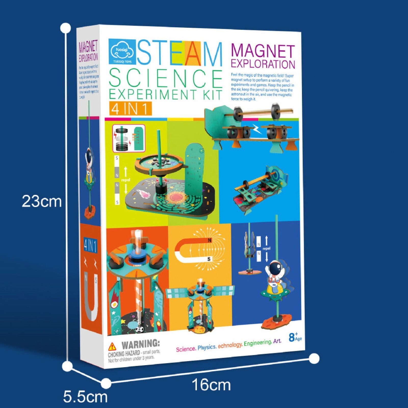 4 in 1 STEM Toy Kits for Kids Age 6-10 Science Building Educational Experiment