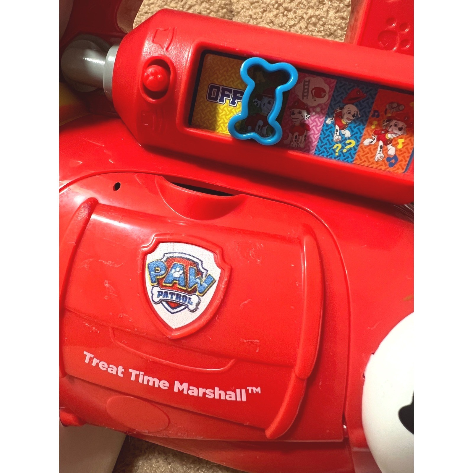 VTech Paw Patrol Treat Time Marshall Interactive Learning Toy Red White Kids