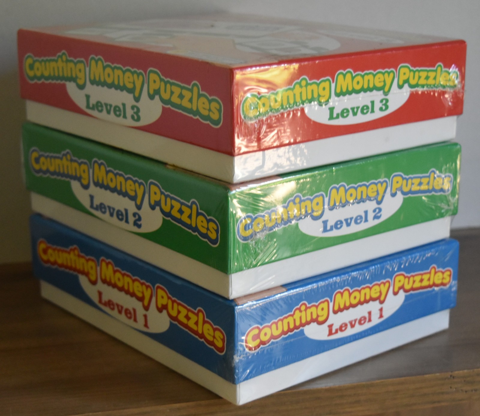 Lakeshore, Counting Money Puzzles, Level 1, 2, and 3, Ages 5+, NEW/SEALED