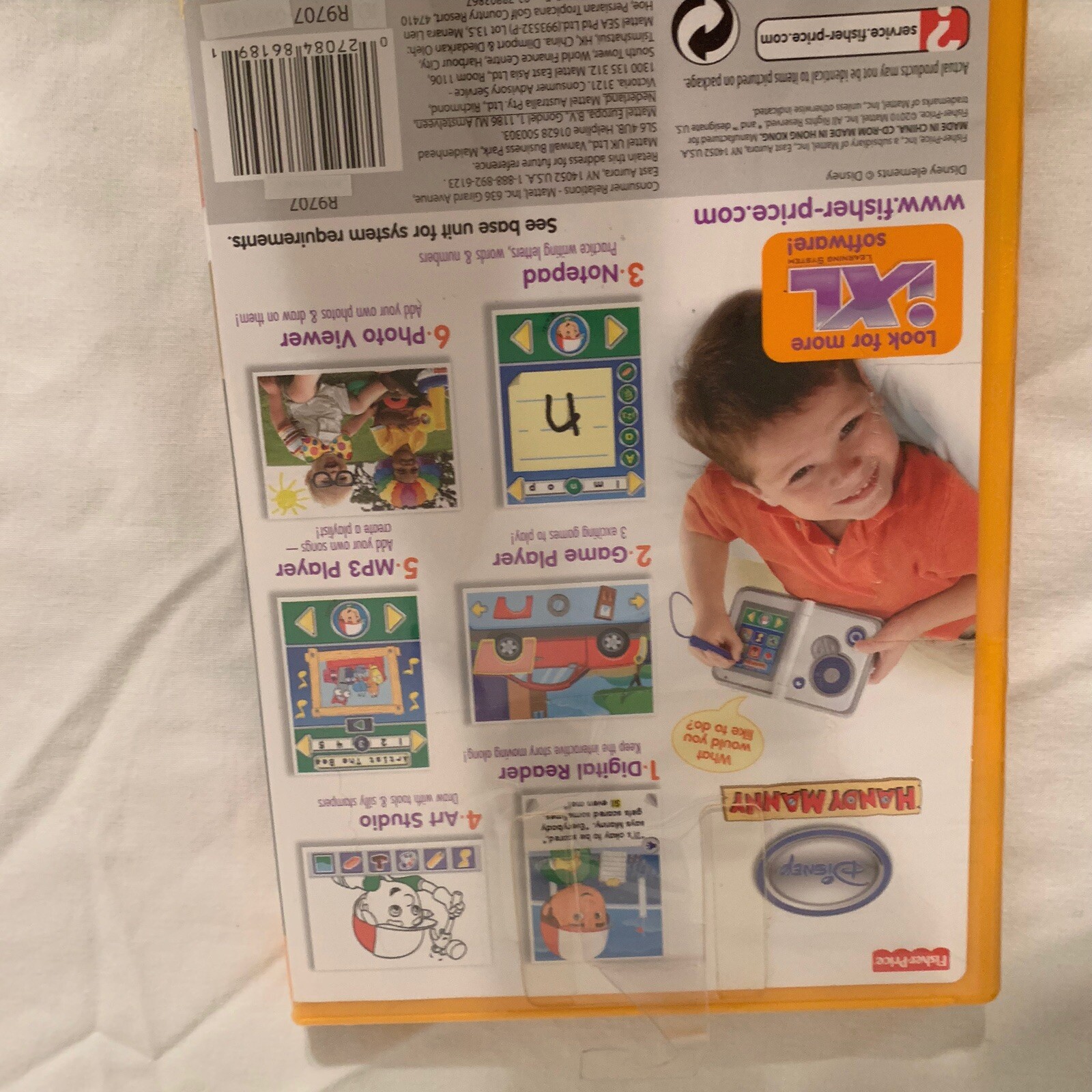 Kids fisher Price Handy Manny 1XL Learing System 6 Ways To Learn Ages 3-7 New