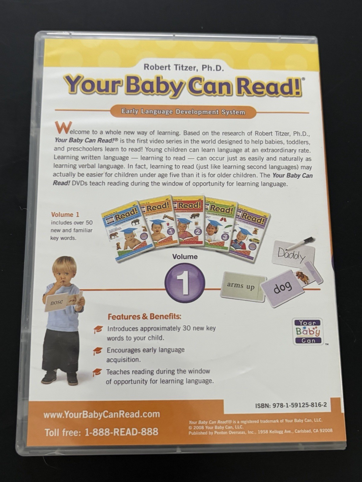 Your Baby Can Read DVD Rober Titzer, Ph.D. English Language Education