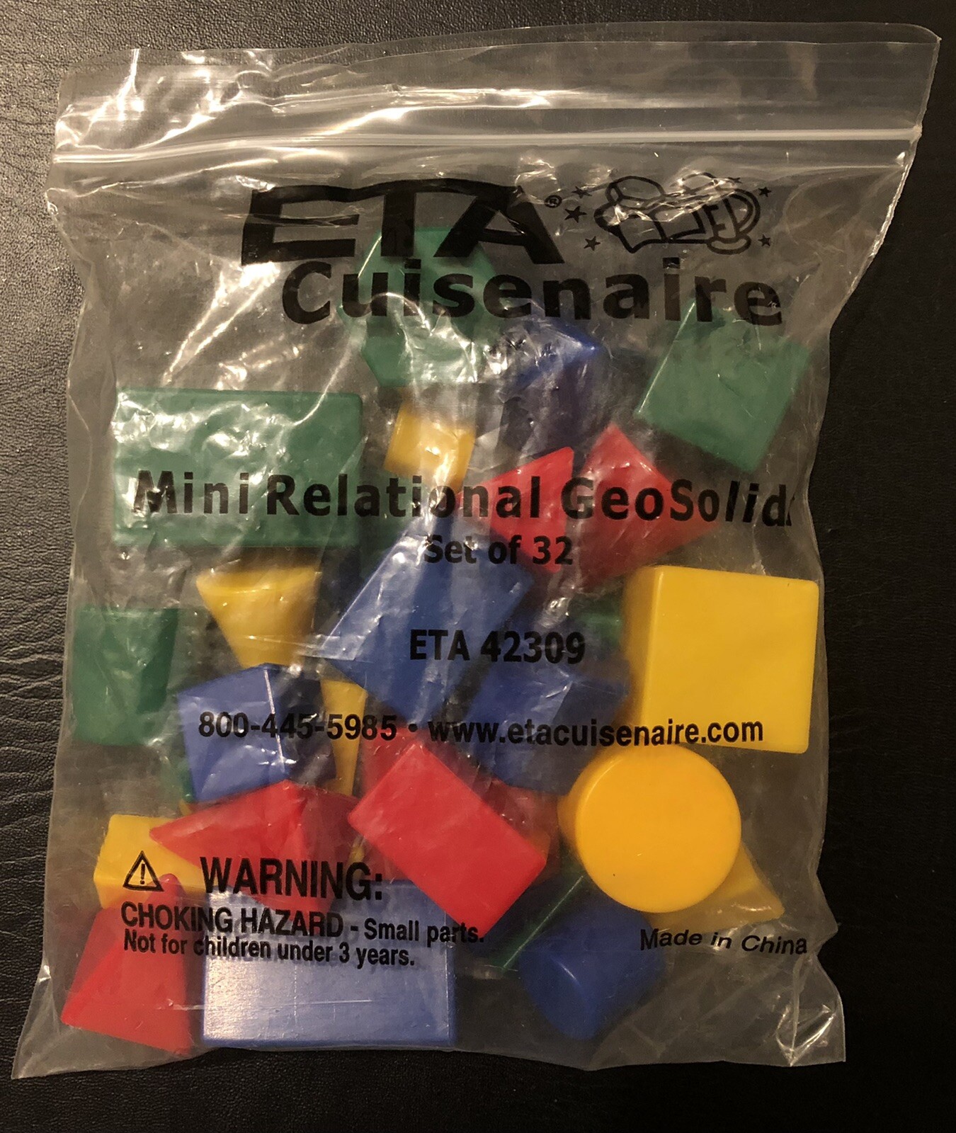 ETA Cuisenaire Mini Relational GeoSolids – Set of 32 (ETA 42309) – New