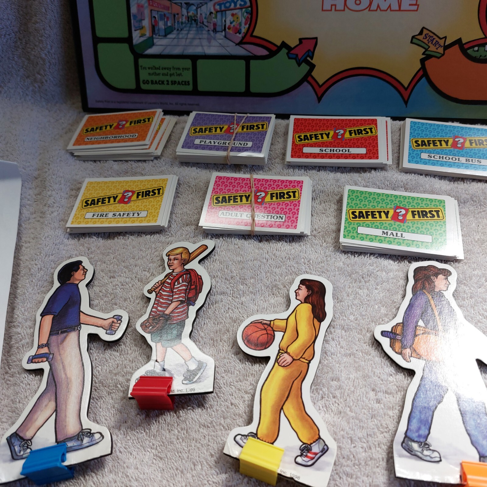 SAFETY FIRST: FUN & FACTUAL GAME FOR KIDS & PARENTS 1998 AGES 5+ 2-6 PLAYERS