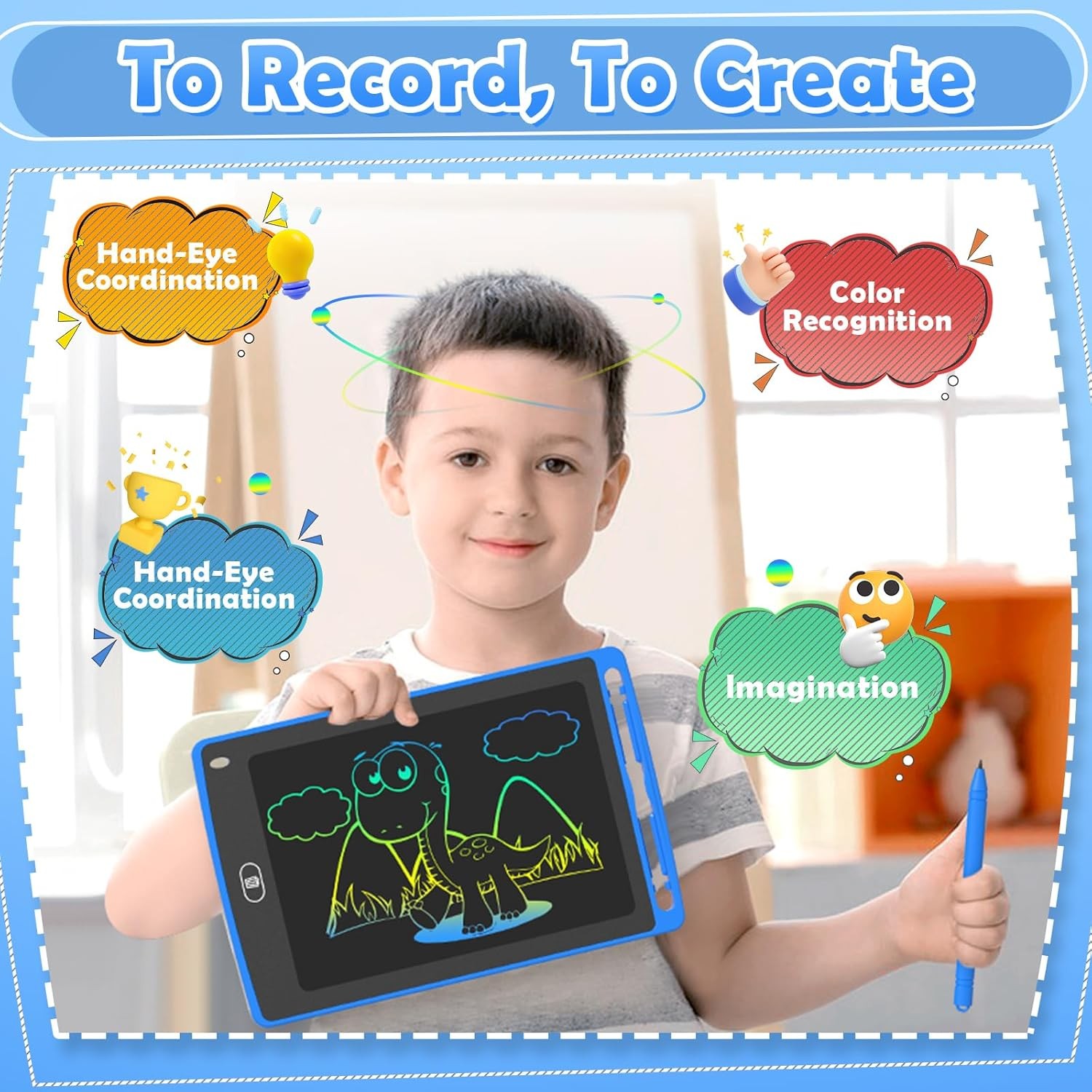 4Pack LCD Writing Tablet for Kids, 8.5 Inch Colorful Doodle Board Drawing Tablet