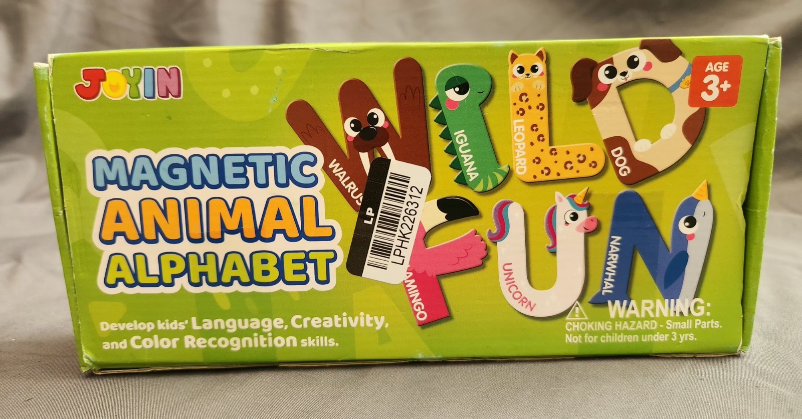 New MAGNETIC ANIMAL ALPHABET in box Kids 3+ years Learning JOYIN