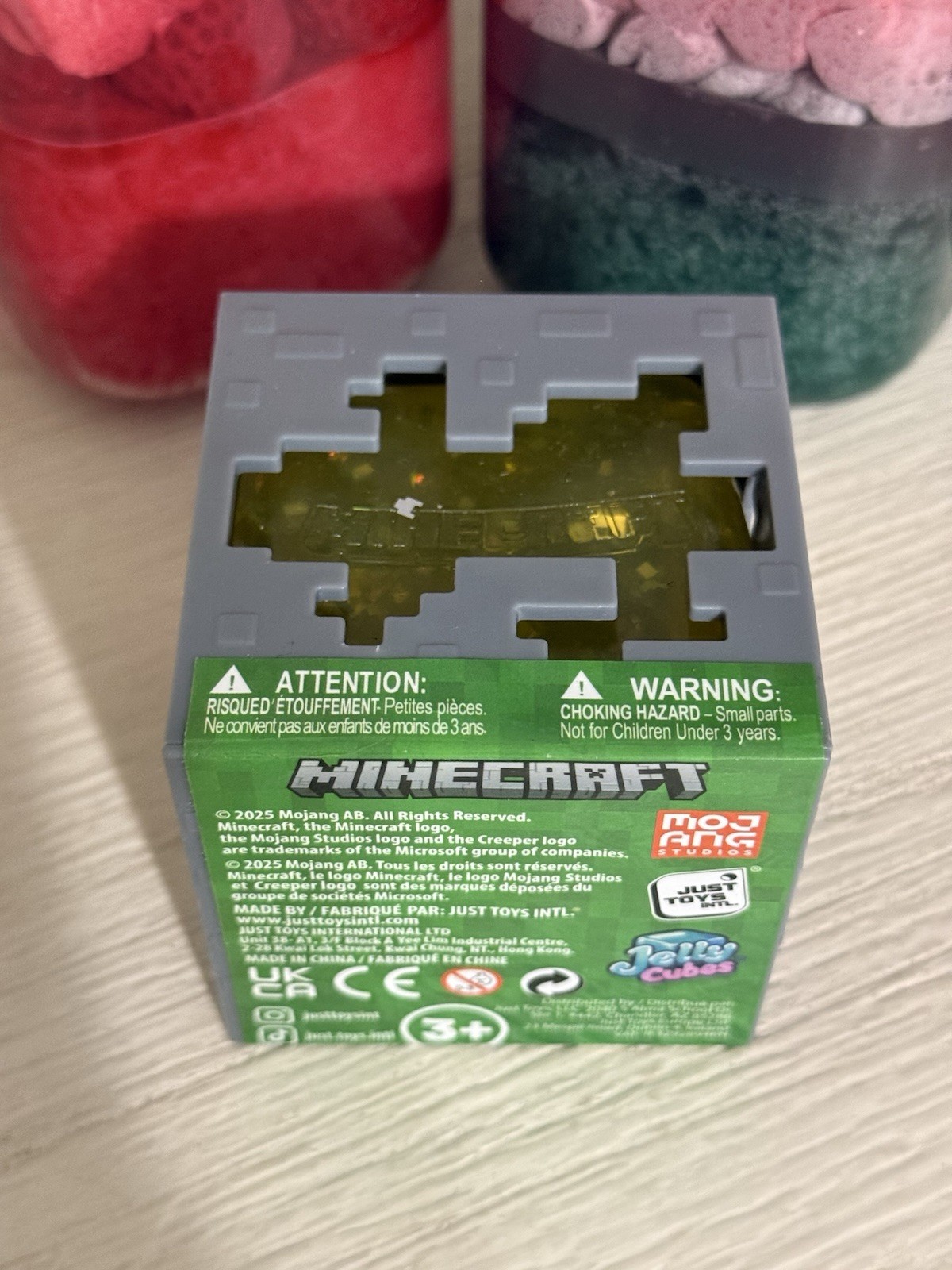 New MINECRAFT JELLY CUBES – RARE Yellow Viral Squishy Nee Doh Ish Type Fidget