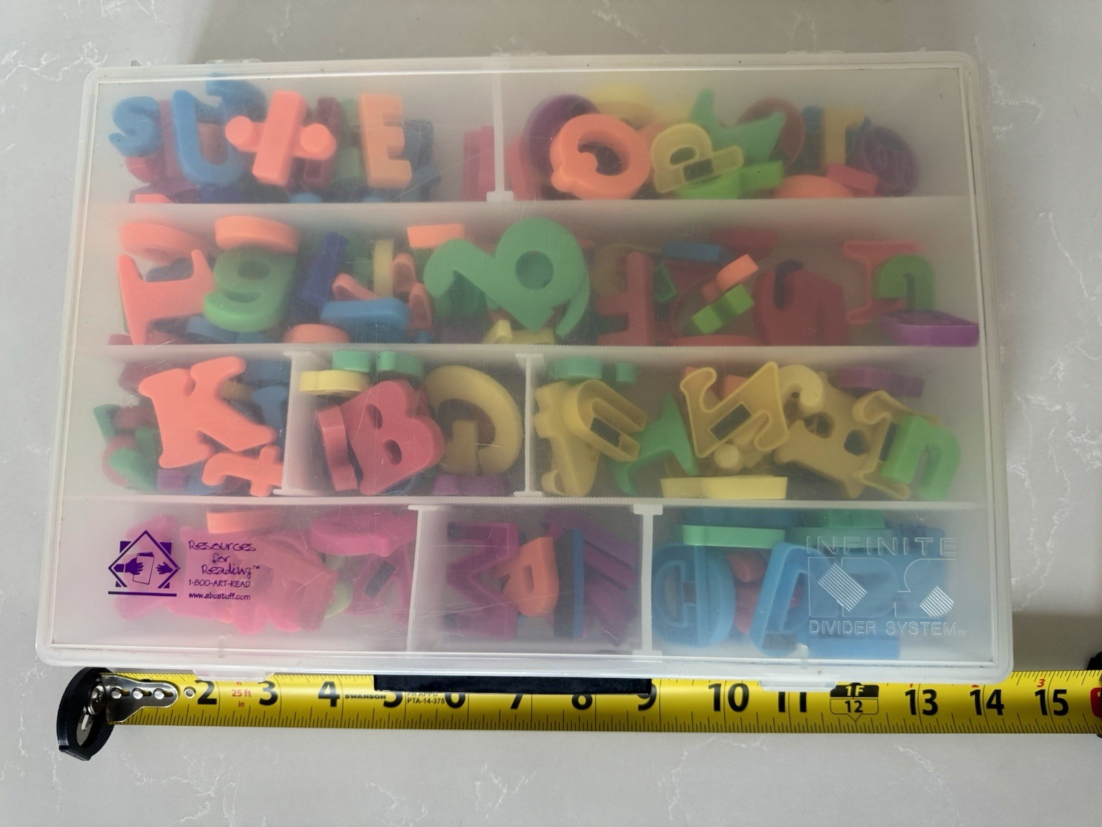 ABCStuff Magnetic Letters Numbers Math Symbols Reading Resources w/ Storage Case