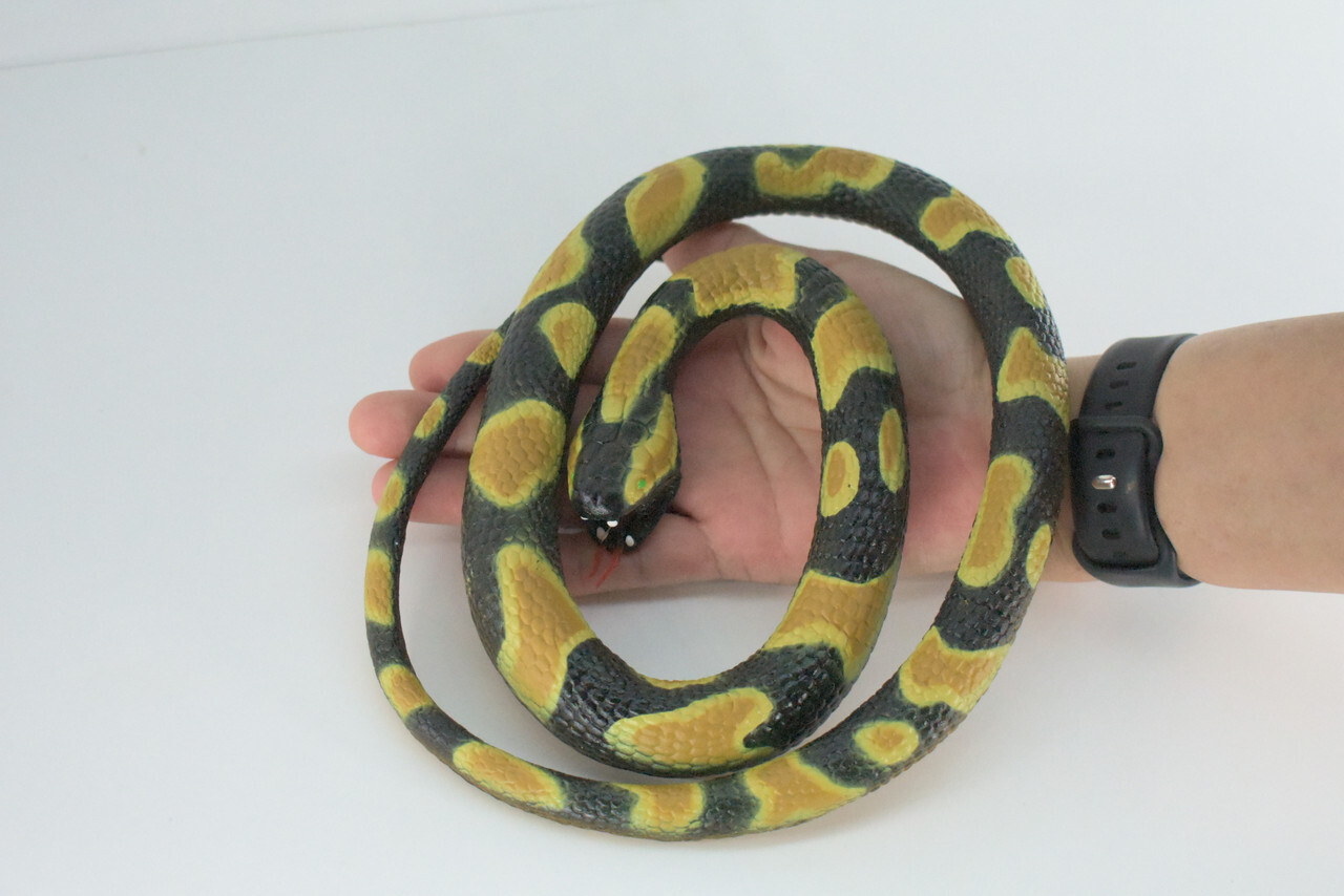 Ball Python Snake, Rubber Snake Toy, Realistic, Replica, Gift, 42″ WR23 BB316