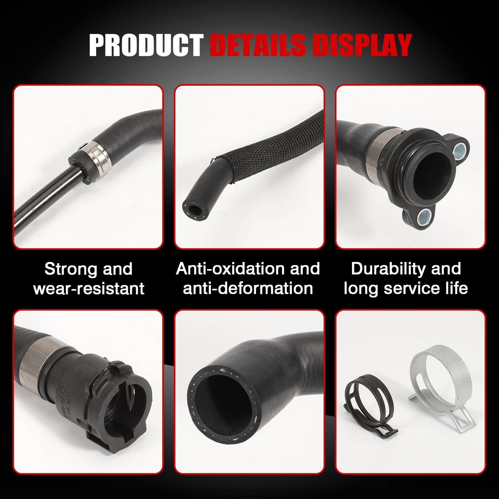 Radiator Coolant Water Hose Pipe Kit (7 Hoses) for N51B30A Engine 2007-2011 E…