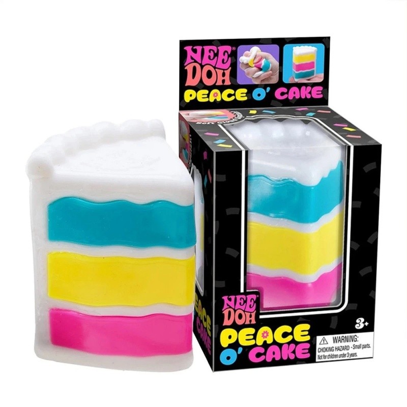 NeeDoh Peace O’ Cake Nice Cube Ball Stress Relief Sensory Toy Fight Toy Kid Gift